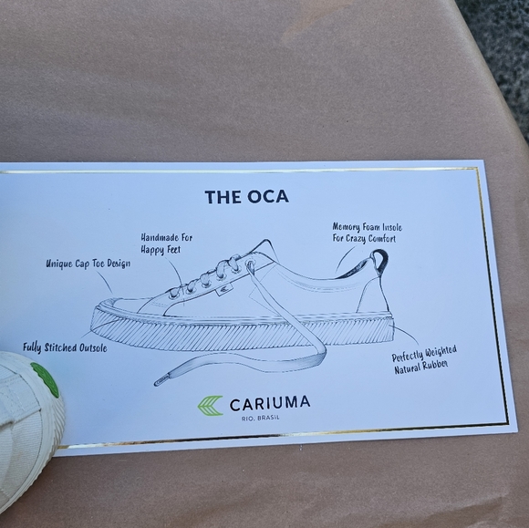 CARIUMA off white canvas sneakers, Size 11 Women, 9.5 Men OCA Low, NEW Unisex - Picture 7 of 8